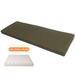 Latitude Run® 3” Thickness Eggshell Foam Massage Breathable 50D High-Resilience Functional Bench Outdoor Cushion in Gray | 3 H x 57 W x 26 D in | Wayfair