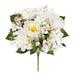 Primrue Mixed Peony Hydrangea Flower Bush Fabric | 17 H x 11 W x 11 D in | Wayfair 6EA92080E0C94573B03931409CFA5768