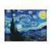 Winston Porter The Starry Night On Canvas Canvas, Cotton in Black/Blue/Yellow | 18 H x 24 W x 2 D in | Wayfair D023CBCCE00A42ECB9DE818CD840C0AE