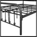 August Grove® Brydone Metal Spindle Bed Metal in Black | 43.5 H x 52.4 W x 78.74 D in | Wayfair F2773E4E70B540BC8CAB7F4D121D90B5