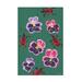 August Grove® Red Bugs & Pansies On Canvas by Ania Zwara Print Canvas, Cotton in Green/Pink/Red | 32 H x 22 W x 2 D in | Wayfair