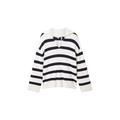 Tom Tailor Plus knit pullover striped Damen offwhite navy stripe knit, Gr. 46, Viskose