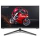 LC-POWER 27 Zoll Monitor QHD 2560x1440, IPS, 180Hz, 1ms, Adaptive Sync, 99% sRGB, Pivot-Funktion, Kabelmanagement, LC-M27-QHD-180