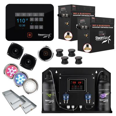 SteamSpa BKT2400-ADP Black Series WiFi and Bluetooth Double 12KW