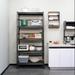 72 H Heavy Duty Storage Shelves Adjustable 5-Tier Metal Shelving Unit with Wheels for 2000LBS Load Kitchen Garage Pantry and More