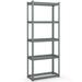 Gymax 5-Tier Metal Shelving Unit Heavy Duty Wire Storage Rack with Anti-slip Foot Pads