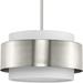 3 Light Pendant in Industrial Style-9 inches Tall and 16 inches Wide-Brushed Nickel Finish Bailey Street Home 70-Bel-5048343