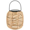 Vintage Decor Nature Vibe Outdoor Solar Lantern Garden Decor Lamp Solar Pathway Lights Solar Path Lights Hanging Rattan Wrought Iron