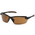 Carhartt Spokane Lightweight Half-Frame Safety Glasses Black Frame Sandstone Bronze Lens