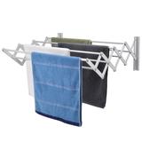 Wall Mount Clothes Drying Rack, Rustproof Accordion Retractable Drying Rack for Laundry Room/Bathroom Tower