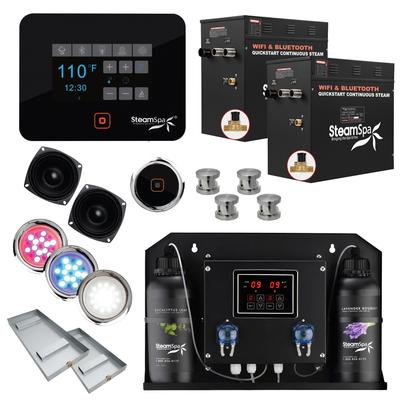 SteamSpa BKT2400-ADP Black Series WiFi and Bluetooth Double 12KW