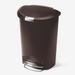 50 Liter / 13 Gallon Semi-Round Kitchen Step Trash Can with Secure Slide Lock