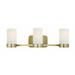 3 Light Bath Vanity-7.22 inches Tall and 24.18 inches Wide-Gold Finish Bailey Street Home 2595-Bel-5017411