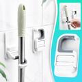 Home & Kitchen Storage Clearance! WJSXC BroomHolder Wall Mount Self Adhesive BroomGripper BroomMop Hanger Organizer Storage Tool Racks For Home Kitchen Garden Laundry Garage Multicolor