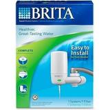 Brita Water Filtration System Faucet Mount LED Blue/White 42201