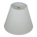 8 Top Diameter X 15 Bottom Diameter X 12 Slant Height With Washer (Spider) Attachment For Lamps With A Harp (Linen Cream)