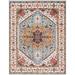 Pasargad Home Serapi Collection Hand-Knotted L. Blue Wool Area Rug - 9' 1'' X 11'10''