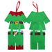 4 Pcs Christmas and Fork Cover Elf Clothes Pants Fork Set Cutlery Bag Xmas Party Tableware Holder (Green)