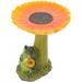 Hummingbird Feeder Bird Feeders Back Patio Decor Bird Baths for outside Standing Bird Feeder Sunflower Bird Feeder Bird Bath for outside Yard Garden Frog Bird Feeder Ornaments Resin