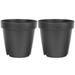 2 Pcs Indoor Plant Pots Plant Pots Indoor Flower Pots Indoor Round Planter 10 Inch Planter Plant Pot Home Flower Pot Hyacinth Flowerpot Container Plastic