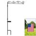 XZKING Garden Flag Stand Holder Pole Yard Flag Stand with Clip Flag Holder Outdoor Decor 1 Pack 38x16inch