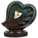 Ceramic Waterfall Incense Burner Heart-shaped Backflow Incense Cone Holder