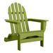 DuroGreen Folding Adirondack Chair Made with All-Weather Tangentwood Oversized High End Patio Furniture for Porch Lawn Deck or Fire Pit No Maintenance USA Made Lime Green