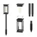 Buodes Deals Clearance Under 5 Outdoor Floor Lamp Solar Powered Lights Decorative 2 Pack Solar Garden Lights For Garden Yard (21.65 H-2 Pack)