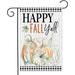 Fall Garden Flag Happy Fall Yall Garden Flags for Outside Fall Flags 12x18 Inch Double Sided Thanksgiving Yard Flag Fall Autumn Small Seasonal Decor Home