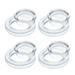 4 Sets Table Umbrella Ring with Caps Ring Holder Patio Umbrella Parts Umbrella Plug Cap Grommet Silica Gel