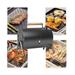 New Portable Charcoal Grill Outdoor Cooking Mini Mini BBQ Grill Foldable-Black *