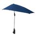 Upf 50+ Beach Fishing Clamp-on Umbrella Sunshade Protection Shelter Canopy