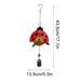 solacol Metal Wind Chime Iron Art Painted And Painted Wind Chime Hanging Decoration