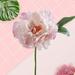Mdesiwst 2Pcs Artificial Peony Flower Single Branch Blooming Home Decoration Wedding Accessory