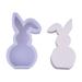 KANY Easter Decor DIY Rabbit Aromatherapy Candle Silicone Mold Rabbit Mold Silicone Easter Rabbit Mold Bunny Mold Cute Rabbit Scented Candle Silicone Mold Ornaments Decorative Cake Baking Mold å¤�æ´»èŠ‚äº§å“� B