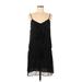 Old Navy Cocktail Dress - DropWaist V-Neck Sleeveless: Black Solid Dresses - Women's Size Medium