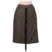 Nine West Casual Skirt: Brown Marled Bottoms - Women's Size 6