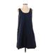 Everlane Casual Dress - A-Line: Blue Solid Dresses - Women's Size 2