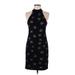 Rebecca Minkoff Casual Dress - Sheath Halter Sleeveless: Black Dresses - Women's Size Medium