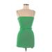 Zara Casual Dress - Bodycon Square Sleeveless: Green Dresses - Women's Size Medium