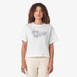 Dickies Women's Floral Graphic Boxy T-Shirt - White Size S (FS304)