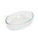 Dunelm 1.5L Oval Oven Roasting Dish Clear