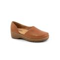 Wide Width Women's Addie Casual Flat by SoftWalk in Cognac (Size 10 W)