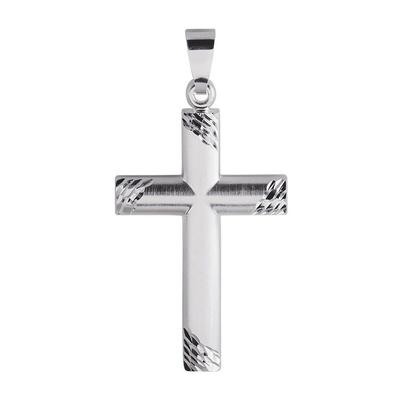 Ketten-Anhänger FIRETTI "Schmuck Geschenk Silber 925 Halsschmuck Anhänger Kreuz", silber (silberfarben), Schmuckanhänger