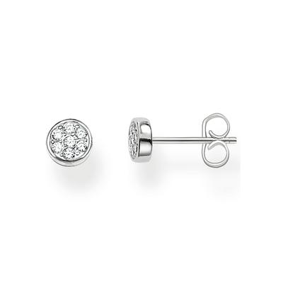 Paar Ohrstecker THOMAS SABO "Sparkling Circles, H1848-051-14", bunt (silberfarben, weiß, kristallweiß), Ohrringe, Damen, Silber 925 (Sterlingsilber), mit Zirkonia (synth.) Image
