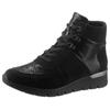 Schnürboots WALDLÄUFER "K-RAMONA-Soft", Damen, Gr. 4,5 (37,5), schwarz, Nubukleder, Textil, Lackleder, sportlich, Schuhe, mit Orthotritt-Ausstattung und K-Weite (=extraweit)