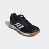 Hallenschuh ADIDAS PERFORMANCE, Gr. 44,5, schwarz-weiß (core schwarz, cloud weiß, gum10), Textil, Synthetik, sportlich, Schuhe, geeignet für jeden Hallensport