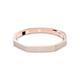 Armreif SWAROVSKI "Dextera, Achteckform, Pavé" Armbänder Gr. L, Metall, rosegold (roségoldfarben, kristallweiß, kristallweiß) Damen Armreifen