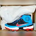Nike Shoes | Nike Alpha Huarache Elite 3 Mid Mcs Baseball Cleats Sz 14 Men *Rare* Nib | Color: Blue/Red | Size: 14