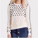 Anthropologie Sweaters | Anthropologie Moth Crew Neck Polka Dot Sweater Size Small Like New Condition! | Color: Cream/Green | Size: S